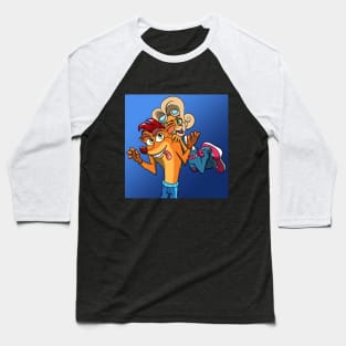 Crash and Coco Bandicoot Baseball T-Shirt